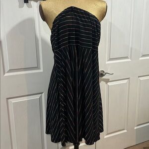 Maurices Black Dress with Colorful Stripes